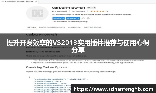 提升开发效率的VS2013实用插件推荐与使用心得分享