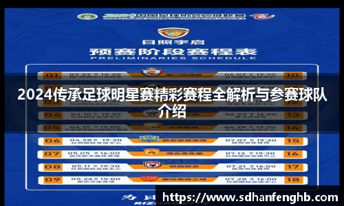 2024传承足球明星赛精彩赛程全解析与参赛球队介绍